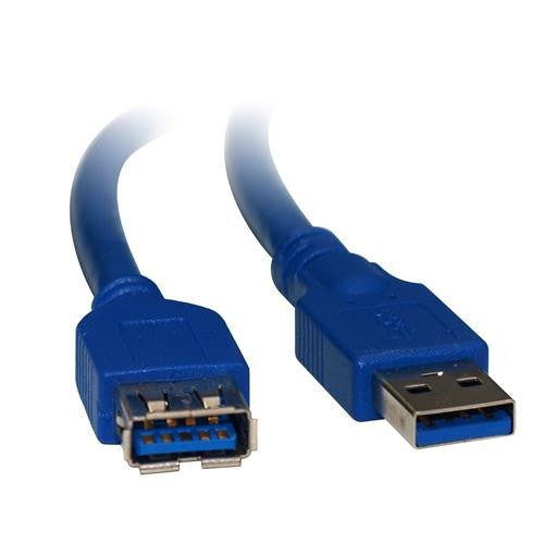 8Ware USB 3.0 Extension Cable 3m A to A Male to Female Blue 8Ware USB 3.0 Extension Cable 3m A to A Male to Female Blue